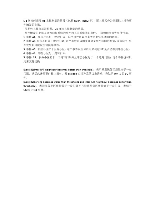 LTE事件