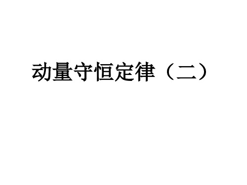 动量守恒定律2