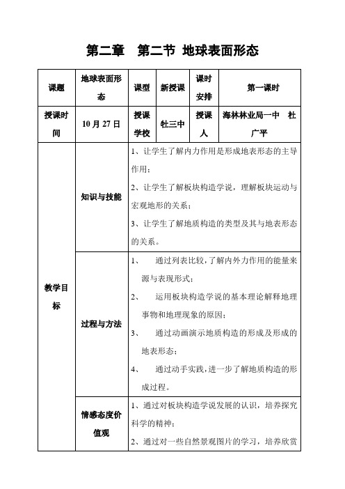 地球表面形态