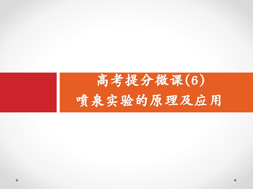 高考化学大一轮(鲁科)课件：高考提分微课(6) 喷泉实验的原理及应用(10张PPT) 