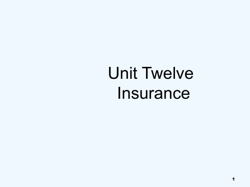 外贸函电保险例文及句子--Insurance PPT