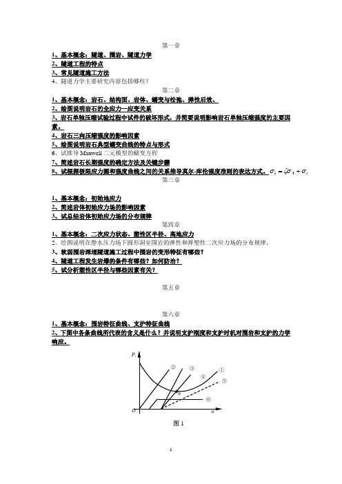 隧道力学复习题