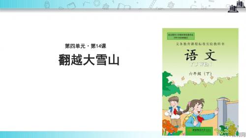 【309教育网优选】西南师大版小学语文六年级下册《翻越大雪山》 教学课件
