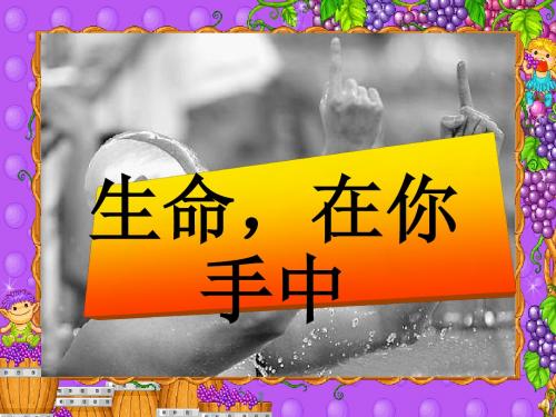 安全教育班会：生命,在你手中 PPT课件