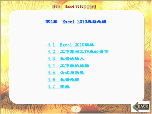 精品课件-计算机文化基础 (Windows 7+Office 2010)-第4章