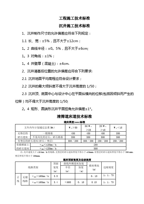 房屋建筑工程施工技术标准