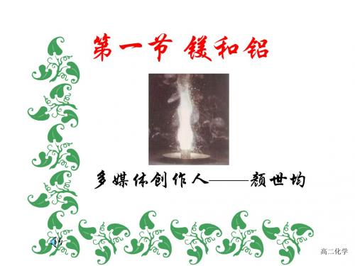 高二化学镁和铝及其化合物(201908)