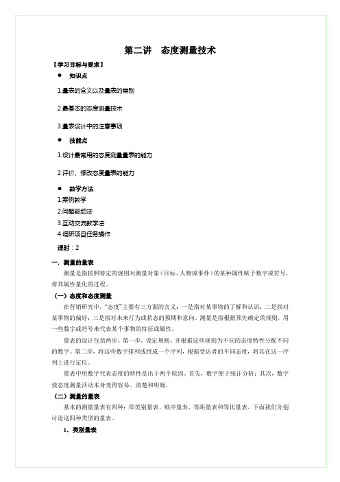 第一讲  态度测量技术