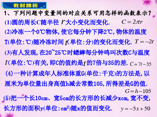 北师大版八年级数学上册4.2--《一次函数与正比例函数》ppt课件