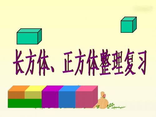《长方体和正方体整理与复习》PPT课件