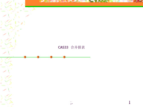 合并报表编制ppt课件