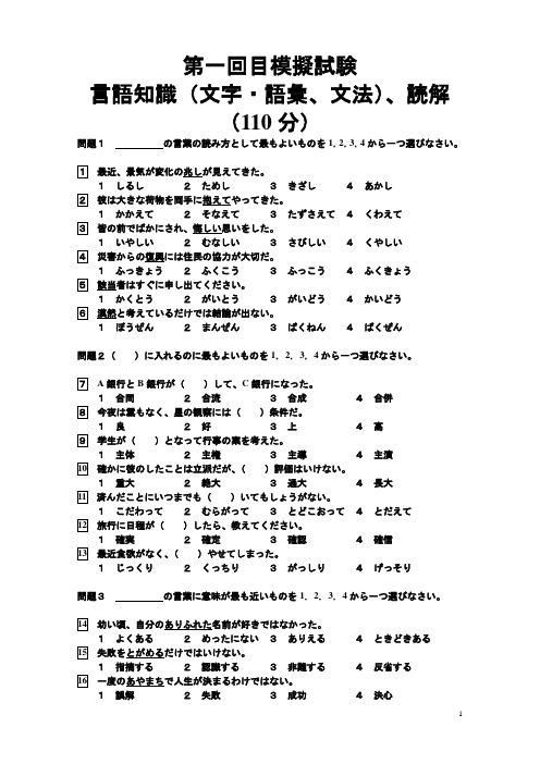 N1新模拟1