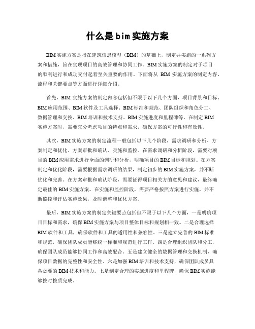 什么是bim实施方案