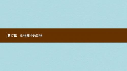 八年级生物上册17.1动物在生物圈中的作用课件新版北师大版