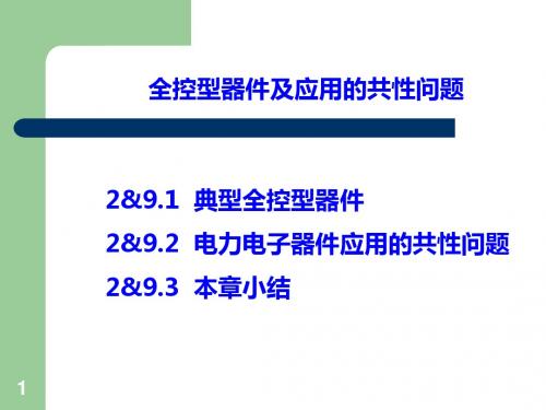 电力电子器件及共性问题-精品文档