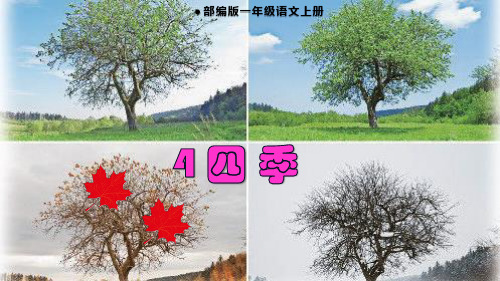 部编版小学一年级语文上册4、《四季》教学课件
