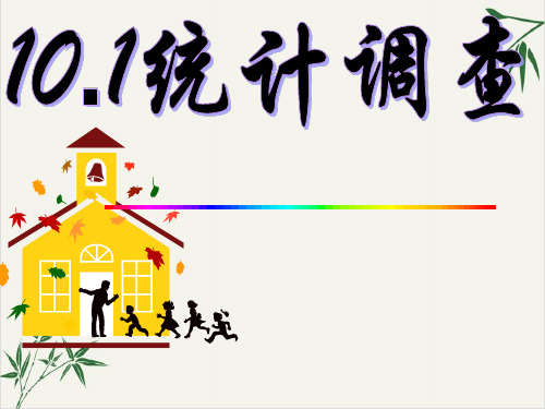 人教版《统计调查》PPT精美课件