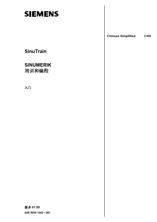 SINUTRAIN 培训编程入门