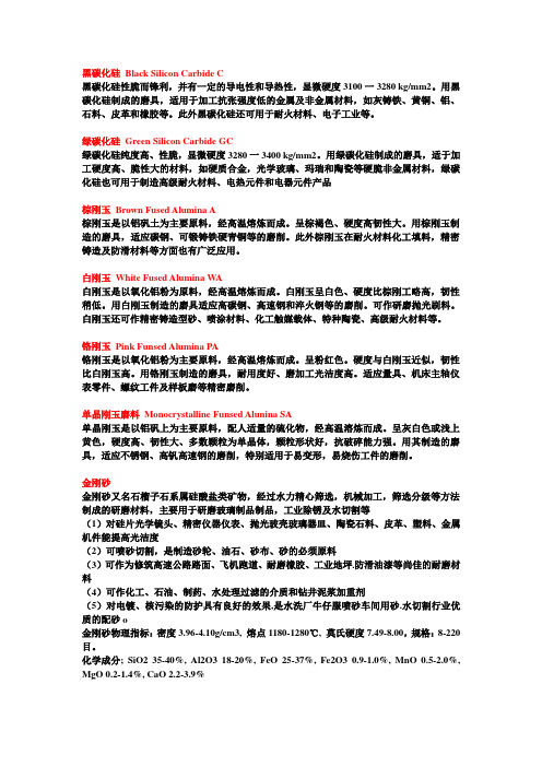 磨料知识