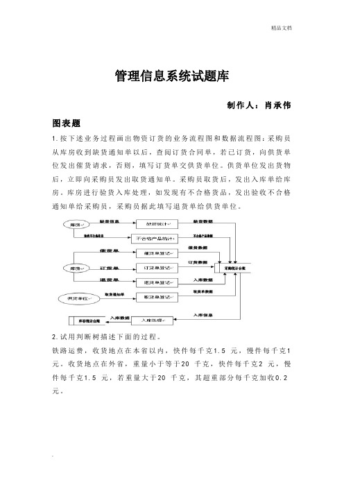 管理信息系统试题库