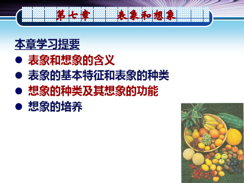 第七章 表象和想象2