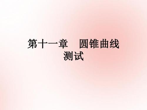 2019高考数学(艺体生文化课)第十一章圆锥曲线测试课件