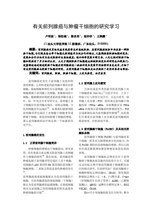 前列腺癌与肿瘤干细胞的学习研究-11影像
