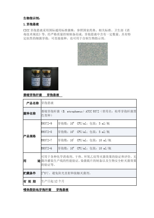 生物指示剂.