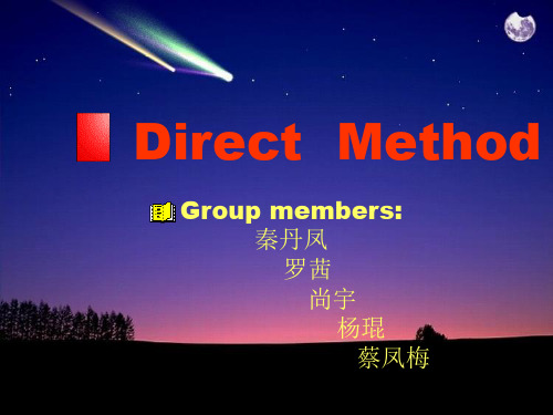 英语教学法之Direct  Method(直接法)知识讲解