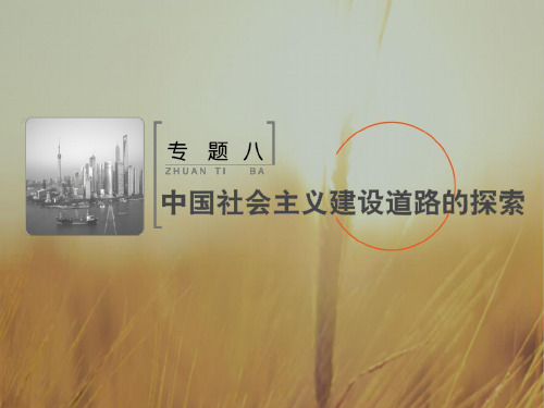 最新-2021届高考人民版历史大一轮复习课件：专题8 第18讲 经济建设的发展和曲折 精品