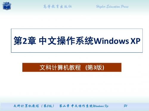 第2章 中文操作系统Windows XP