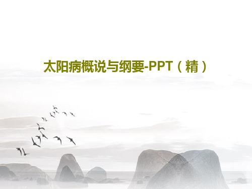太阳病概说与纲要-PPT(精)共48页