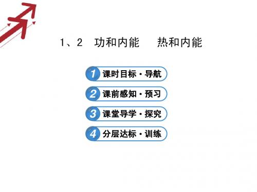 2013-2014版物理《课时讲练通》配套课件10.1、2功和内能 热和内能(人教版选修3-3)