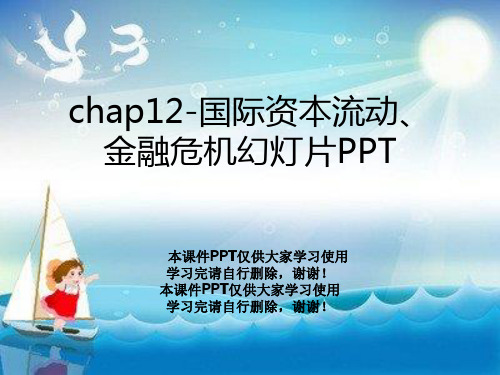 chap12-国际资本流动、金融危机幻灯片PPT