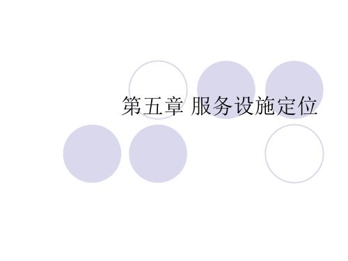 服务管理5-服务设施定位