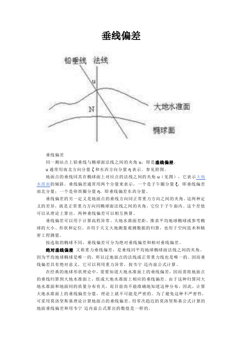 垂线偏差