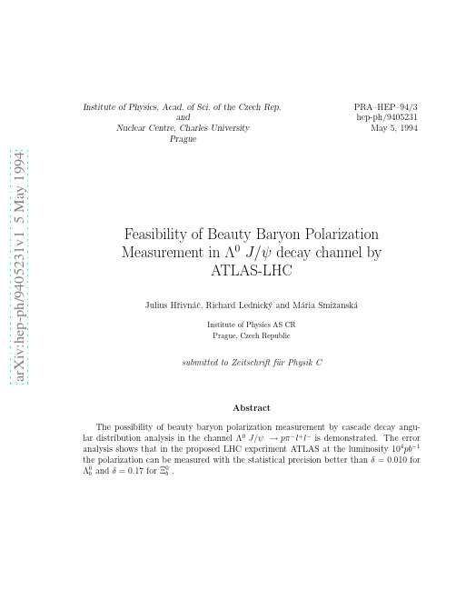 Feasibility of Beauty Baryon Polarization Measurement in Lambda0 Jpsi Decay Channel by Atla