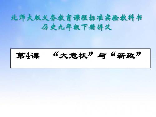 大危机与新政PPT