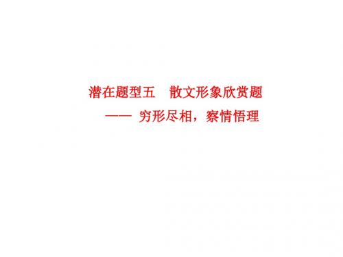 2015届高考语文考点综合提升复习课件50