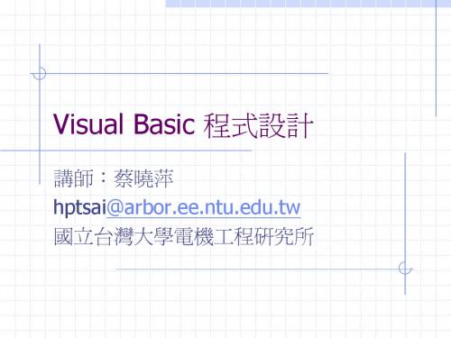 Visual Basic 程式设计_chap02
