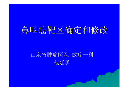 鼻咽癌靶区确定与修改