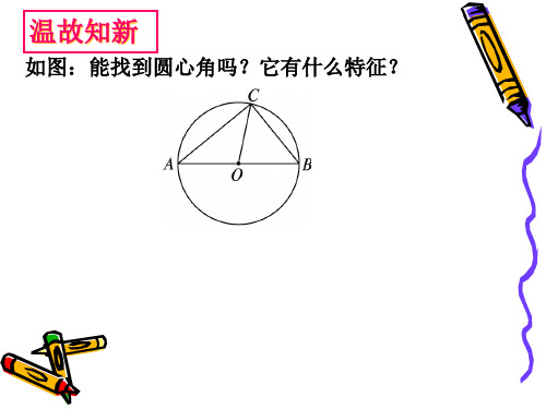 初中数学九年级上册 28.3  圆周角   课件