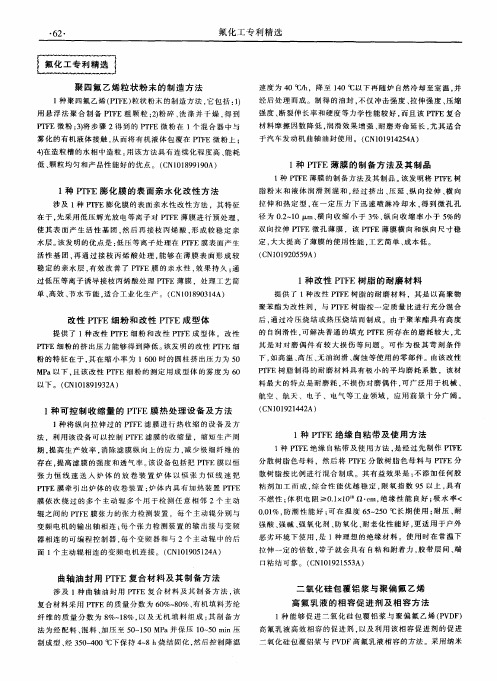 氟化工专利精选