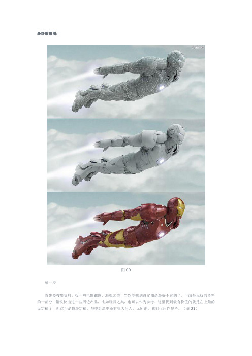 3dmax钢铁侠制作简图