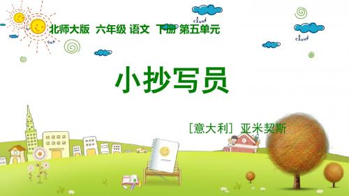 北师大小学语文六年级下册《5.2小抄写员》PPT课件 (2)