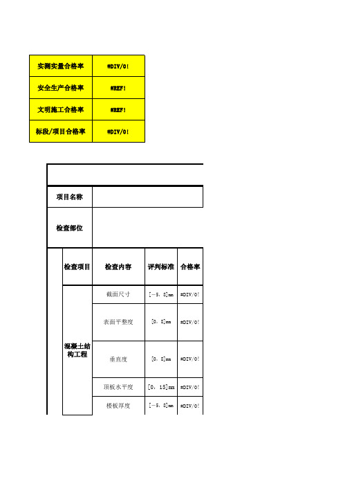 实测实量评分表(含安全文明)