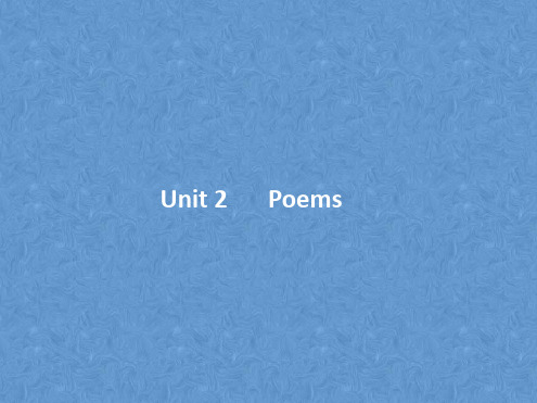高考英语一轮复习Unit2Poems新人教版选修6