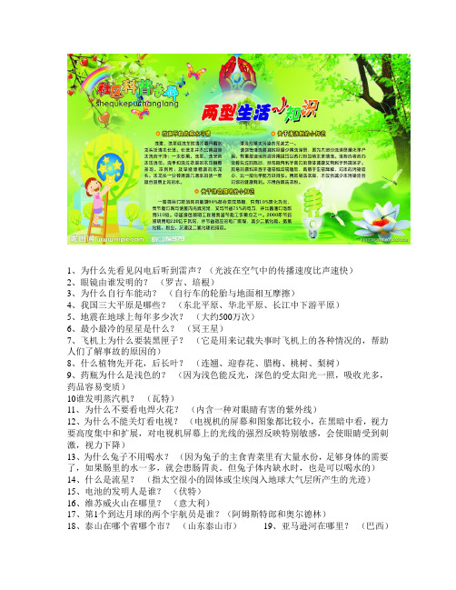 科技知识与图片