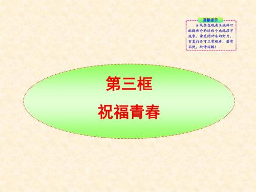 (人教版七年级上)1011初中政治同步精品课件：《祝福青