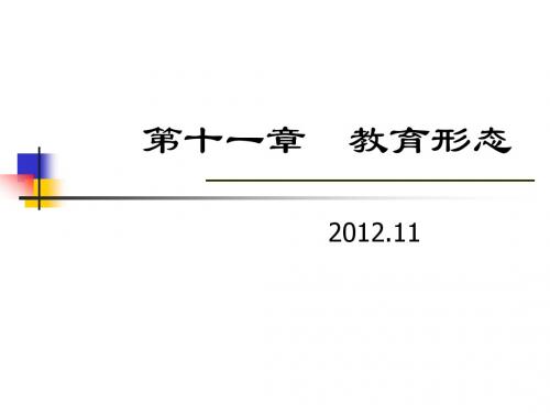 李玉侠第十一章  教育形态